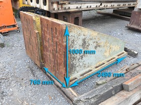 Clamping bracket 2490 x 1000 x 760 mm, Opspanblokken - Hoekplaten & Opspantafels