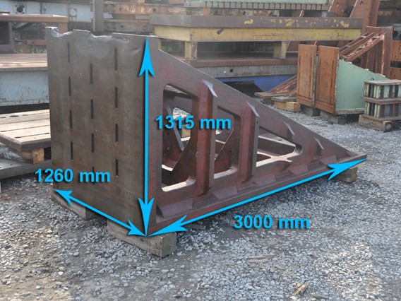 Clamping bracket 3000 x 1315 x 1260 mm