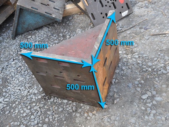 Clamping bracket 500 x 500 x 500 mm