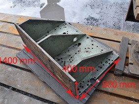 Clamping bracket 1400 x 800 x 400 mm, Opspanblokken - Hoekplaten & Opspantafels