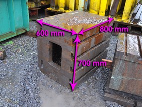 Clamping bloc 800 x 700 x 600 mm, Cubic- & angleplates or tables