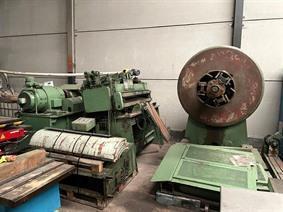 Weingarten 1500 x 4 mm decoiler & straightener, Coiler straightening machines