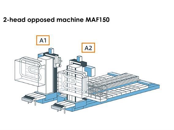 Mitsubishi MAF-S150A - Hor. boring mill for arm machining