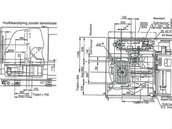 DMG Deckel-Maho DMU 80P X: 800 - Y: 600 - Z: 700 mm CNC