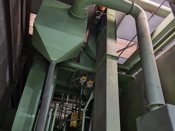 Wheelabrator KH3 1000 x 4000 mm 4 turbines