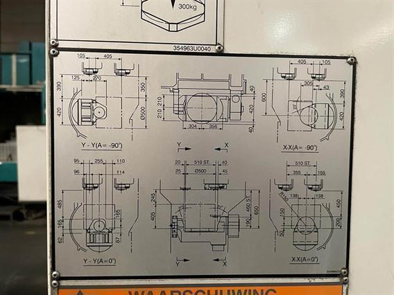 Mazak Variaxis 500-5X- X 510- Y 510- Z 460mm CNC 5 axes