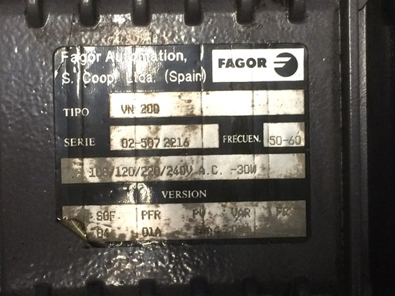 Fagor VN200-Digital Readout Control Panel 