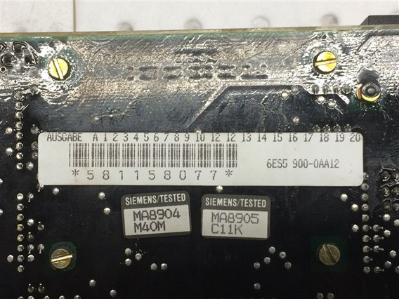 Siemens 6ES5 900-0AA12 (1)-CPU Module 900