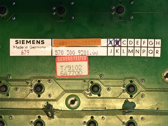 Siemens 6FX1130-0BA02 810 (6)-Keyboard 810