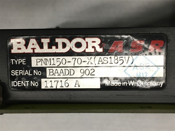 Baldor PNM150-70-X (AS185V) (10530D) (1)-Baldor ASR  1053