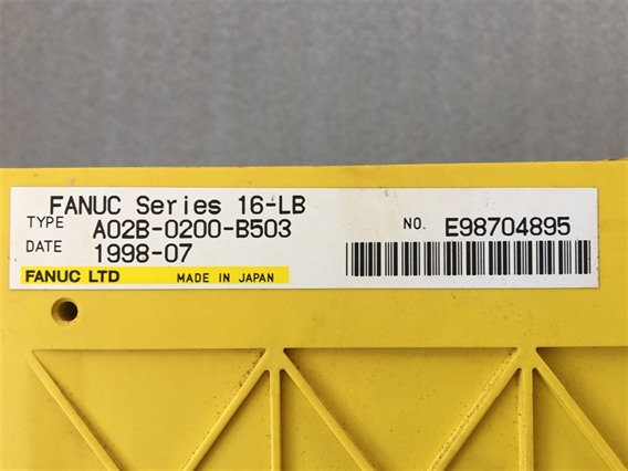 Fanuc A02B-0200-B503, Fanuc Series 16-LB (3)-CNC System 