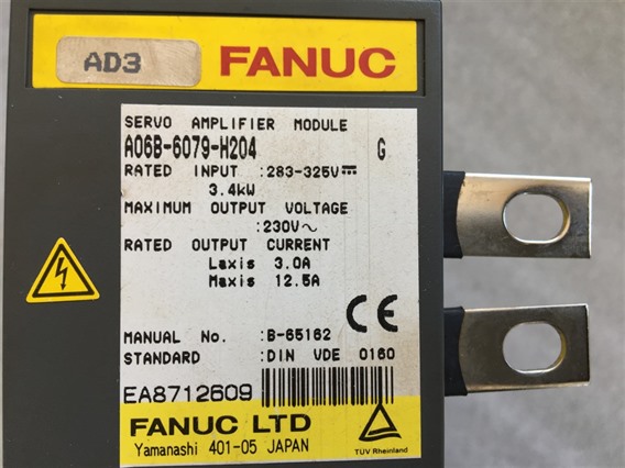 Fanuc A06B-6079-H204 (7)-Servo Amplifier Module, 3.4 kW