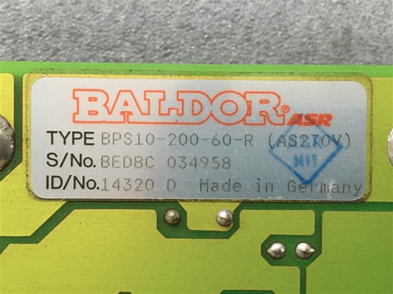 Baldor BPS10-200-60-R (1)-Baldor, Power Supply