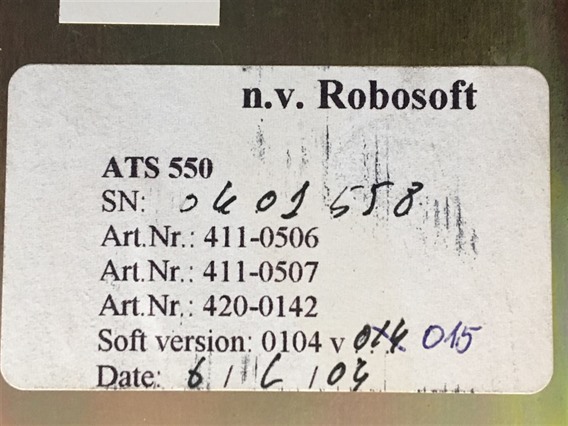 Robosoft ATS550 , consisting of:-