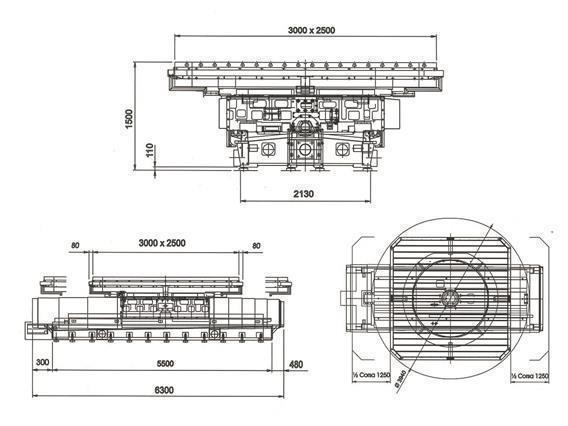 Parpas ML120-1 -8 axes X: 12 000- Y: 3500- Z: 1250 mm CNC