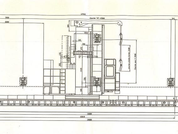 Parpas ML120-1 -8 axes X: 12 000- Y: 3500- Z: 1250 mm CNC