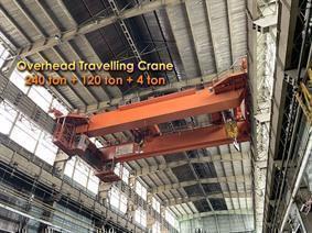 Siemens 240 ton + 120 ton + 4 ton x 23 130 mm, Conveyors, Overhead Travelling Crane, Jig Cranes