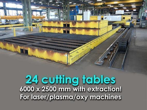 ZM 24 downdraft tables for laser/plasma/oxy machines