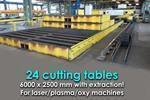 ZM 24 downdraft tables for laser/plasma/oxy machines