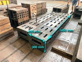 Clamping bloc 1450 x 500 x 300 mm, Cubic- & angleplates or tables