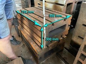 Clamping bloc 750 x 500 x 300 mm, Cubic- & angleplates or tables