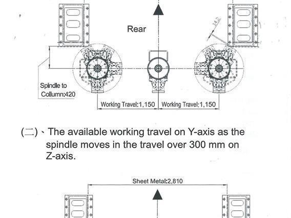 Johnford X: 4100 - Y: 2300 - Z: 800 mm CNC