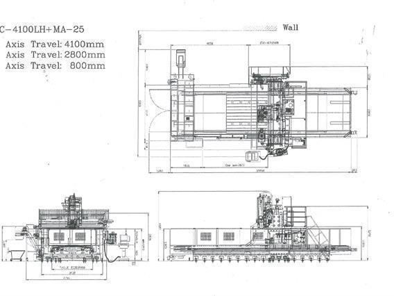 Johnford X: 4100 - Y: 2300 - Z: 800 mm CNC