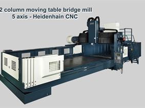 Johnford X: 4100 - Y: 2800 - Z: 800 mm CNC 5 axes, Fresadoras de bancada móvil