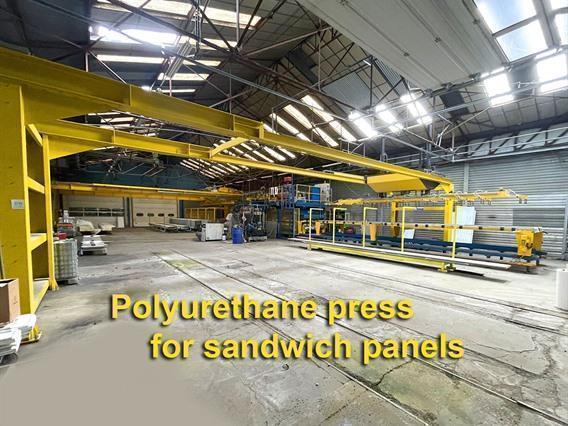 Manni / Cannon polyurethane press for sandwich panels