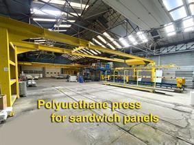 Manni / Cannon polyurethane press for sandwich panels, Kalt- & warmfliess umformpressen