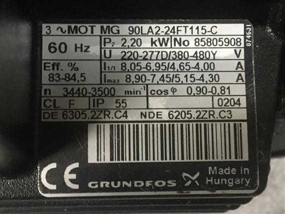 Grundfos motor 90LA2-24FT115-C