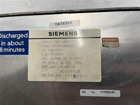 Siemens MODULAR POWER SUPPLY E220 65/3WRGD