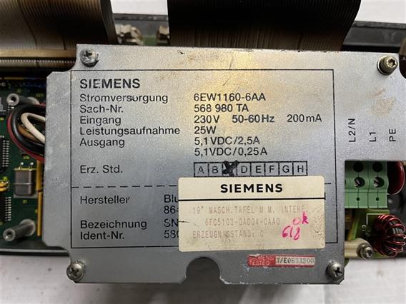 Siemens panel 6FC5103-0AD04-0AA0