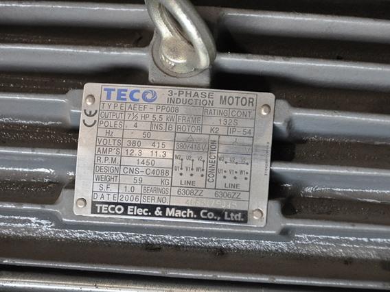 ZM Teco motor 5,5 kW