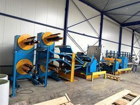 Forstner 1250 x 2 mm slitting & cut to length CNC, Svolgitore e linea di taglio trasversale