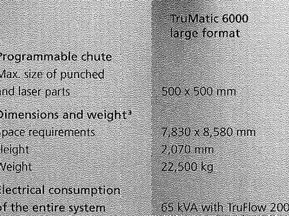 Trumpf punch/laser combi TC 6000L CNC