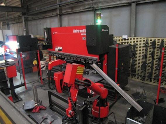 Amada Astro 100T x 3220 CNC Robot bending Cell