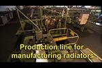 Incomplete Production line for radiators