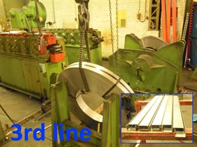 RAS rollforming + decoiler for making U&C-profiles, Svolgitore + / o linee di profilatura