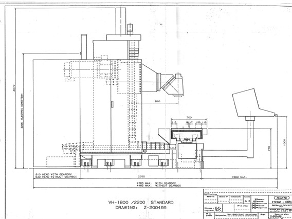 Anayak VH-2200 X: 2000 - Y: 920 - Z: 900 mm