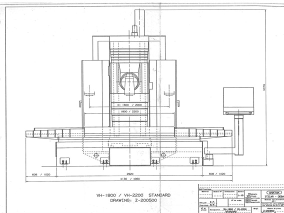 Anayak VH-2200 X: 2000 - Y: 920 - Z: 900 mm
