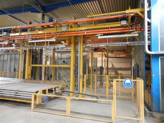 Sames installation degreasing/anaforese/powder coating 