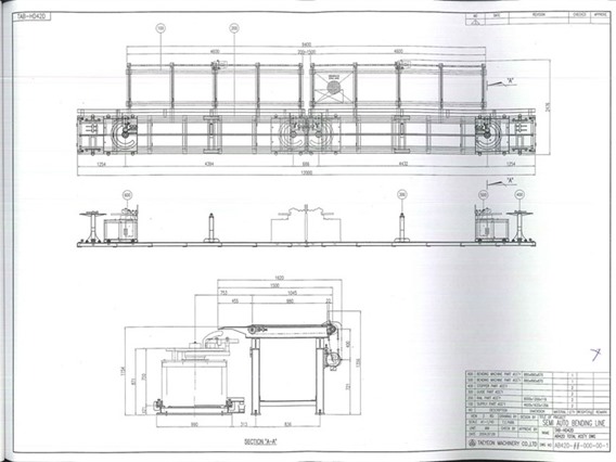 Tae Yeon TAB-HD42D auto bending line for rebar