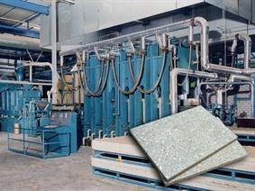 Siempelkamp panel press for fibre boards & sandwich panels, H-frame presses