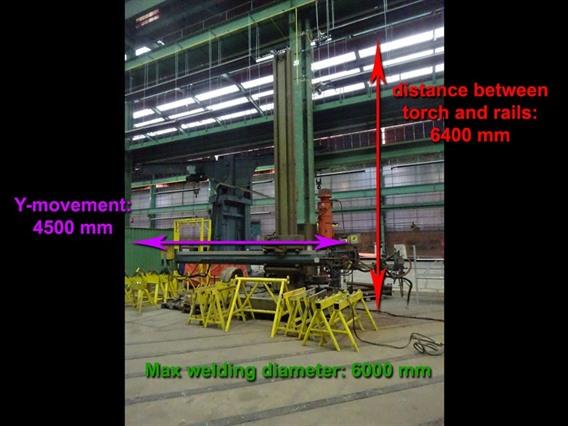 Esab Weldingcrane for composite beams/tanks