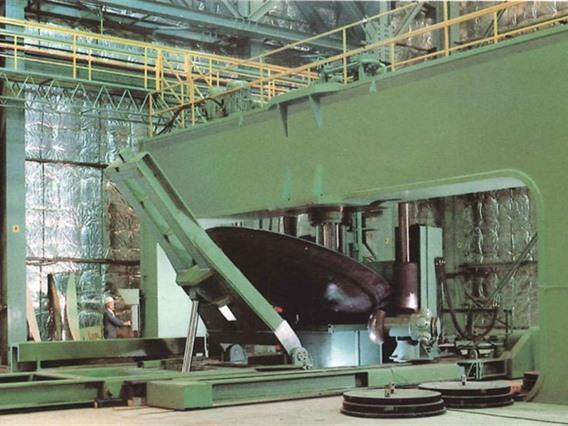 Bakker 500 ton Dish end forming press