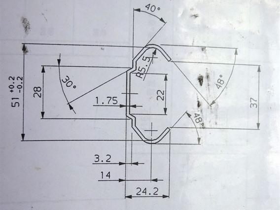 Dreistern for C-profiles CNC