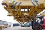 Fimec crane with magnetic plate hoist 15 ton x 12 500 mm