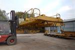 Fimec crane with magnetic plate hoist 15 ton x 12 500 mm