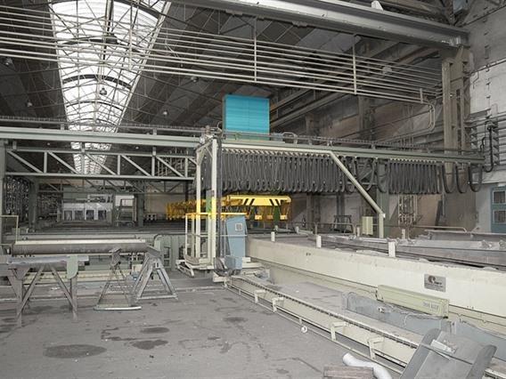 Fimec crane with magnetic plate hoist 15 ton x 12 500 mm